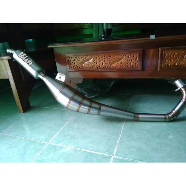 Knalpot satria 2tak, satria hiu, satria 2tak, satria lumba.Perut knalpot satria 2tak hiu lumba
