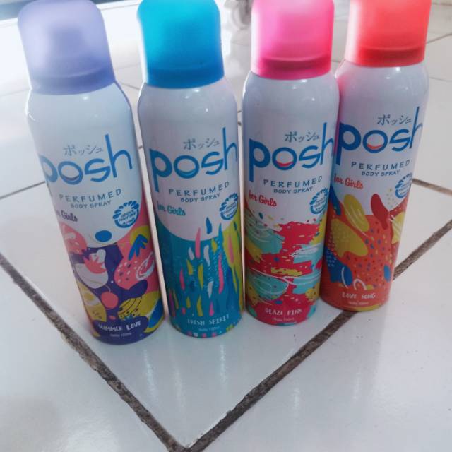 Parfum Posh HIjab Body Spray Green Blossom Minyak Wangi Wanita Perempuan Murah Grosir Surabaya 150ml