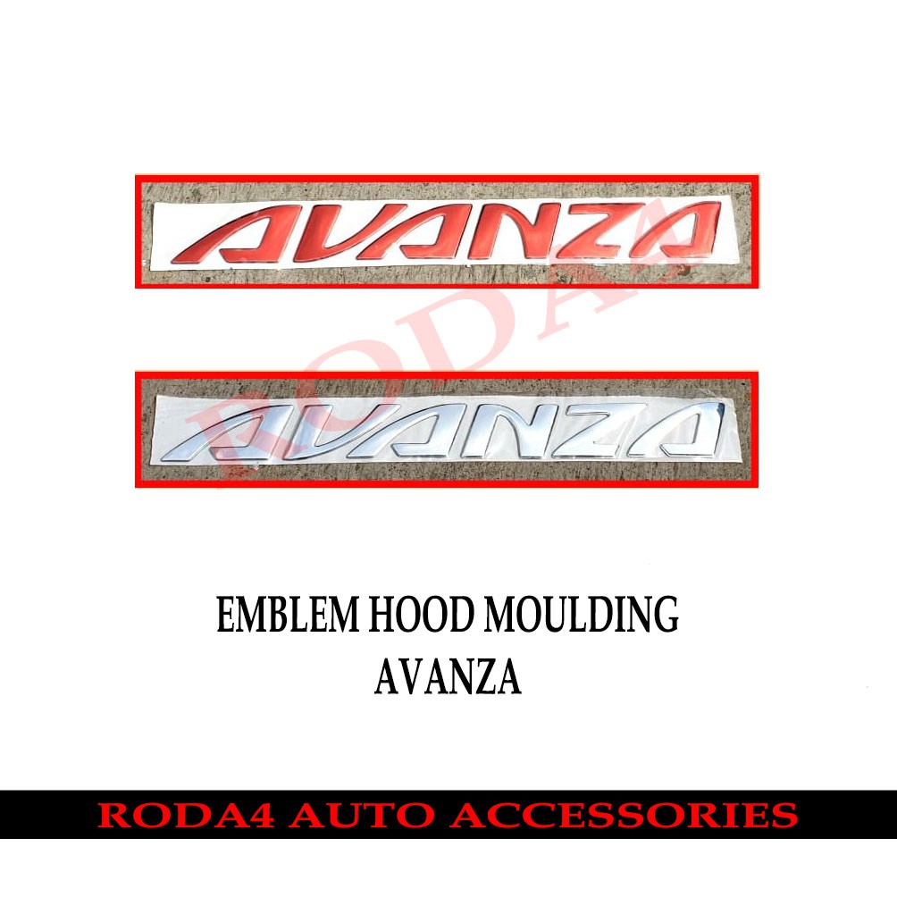 Emblem AVANZA Kap Mesin Engine Hood Grand Avanza