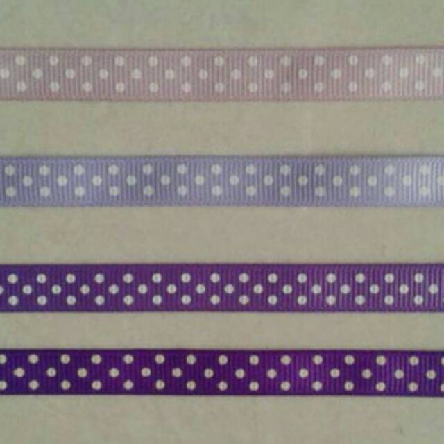 

Pita grosgrain 3/8" polka ungu series