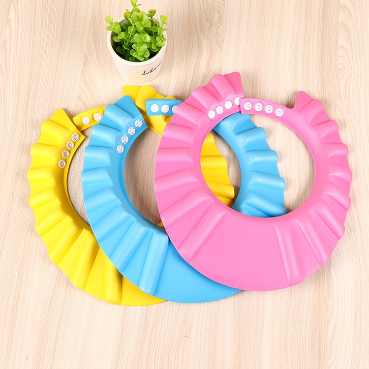 OSM JKT 5137 Topi Keramas Anak Bayi Dengan Penutup Telinga  / Topi Mandi Anak / Baby Shower Cap-3