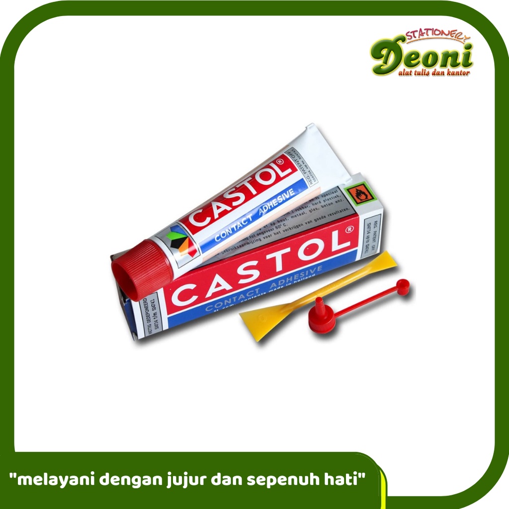 

CASTOL Contact Adhesive Tube 21cc Lem Kuning