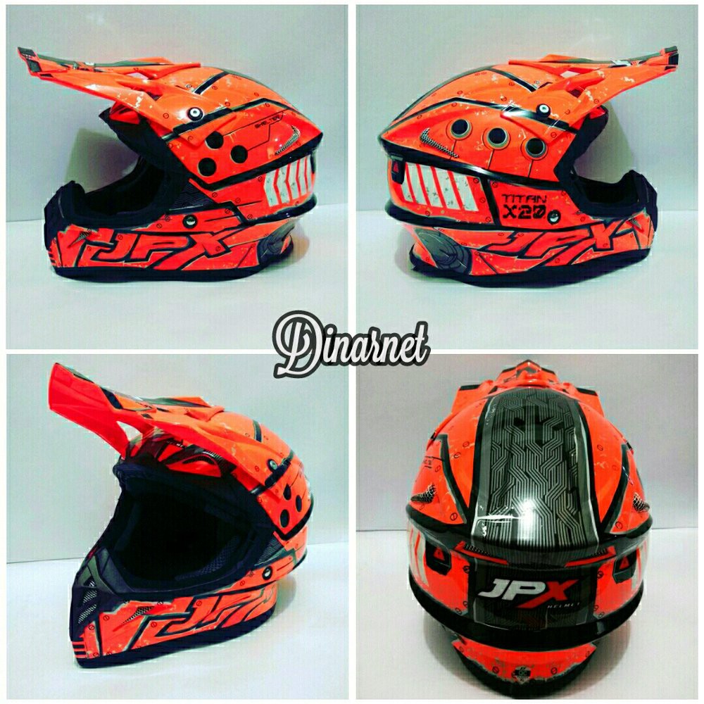 Jual Helm Cross Jpx X20 Full Face Standar SNI Trail Trabas Supermoto Klx terlaris