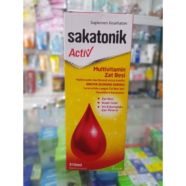 Sakatonik Activ Multivitamin &amp; Zat Besi / Penambah Darah / Daya Tahan Tubuh