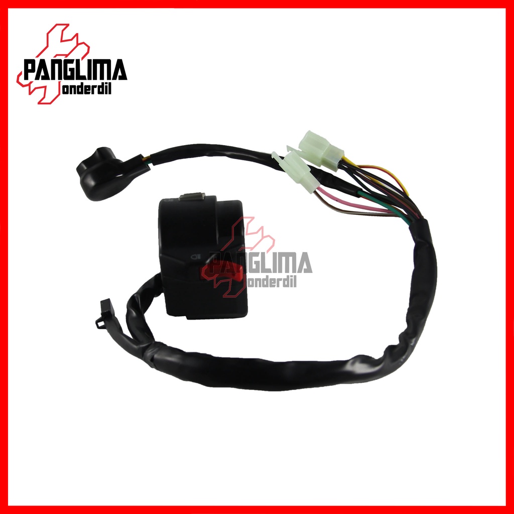 Handel Switch Kiri-Left Yamaha Vixion New NVA-NVA Movistar-NVL Handle-Hendle-Hendel-Holder Saklar Lampu Depan Dim-Sen-Sein-Klakson