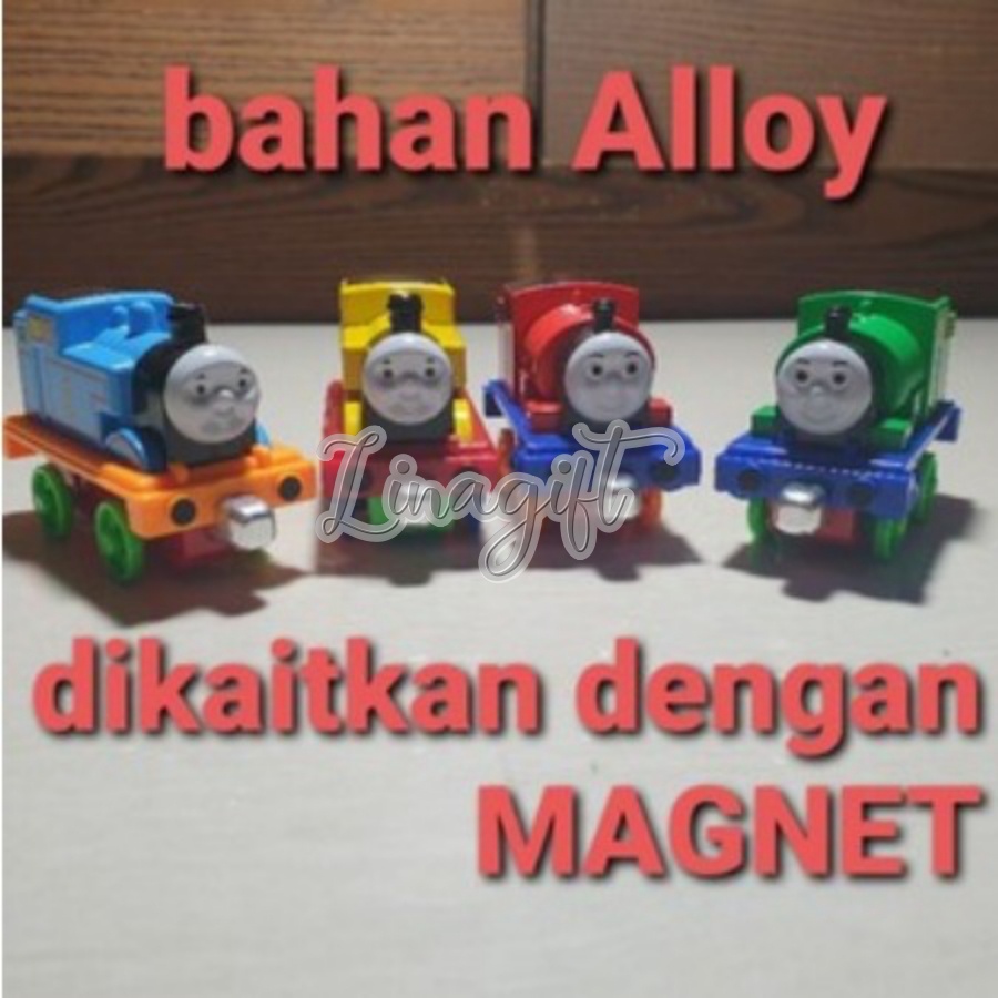 MAINAN ANAK / MAINAN DIECAST KERETA THOMAS THE TRAIN 4 PCS ALOY KERETA THOMAS AND FRIENDS