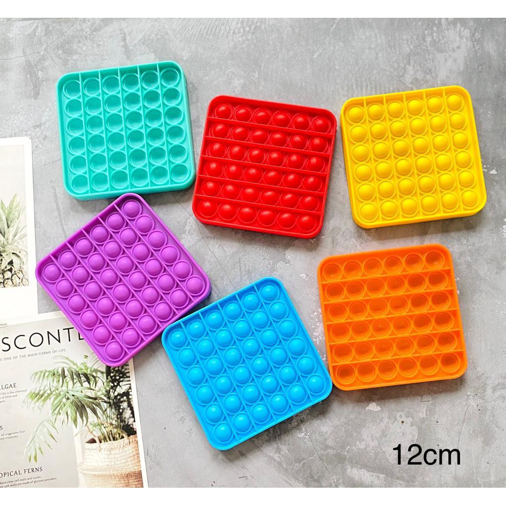 POP IT RAINBOW MAINAN SENSORY / MAINAN VIRAL POP IT RAINBOW JUMBO-KOTAK Polos Random