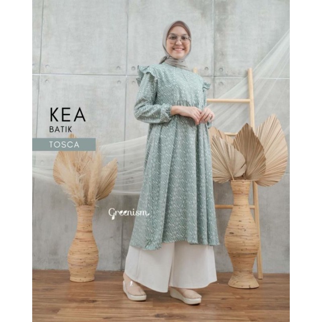TUNIK KEA BATIK BY GREENISM LONG TUNIK MOTIF BATIK