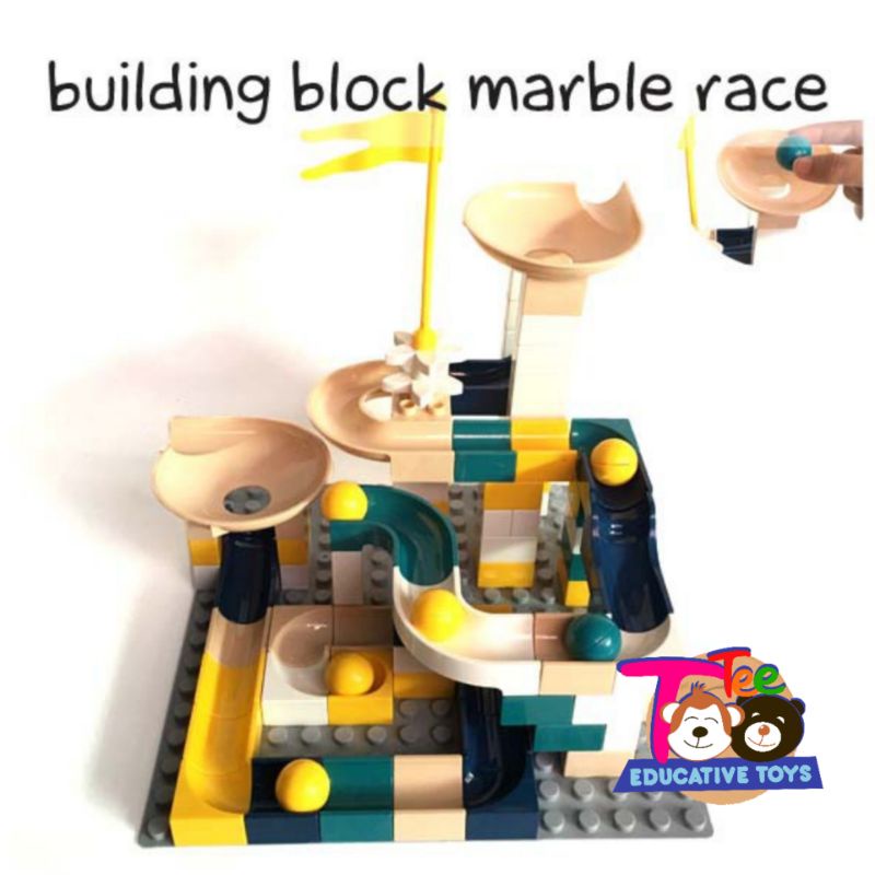Lego Kelereng Besar / Building Blocks Marble Race (Compatibel dengan lego duplo seluncuran)