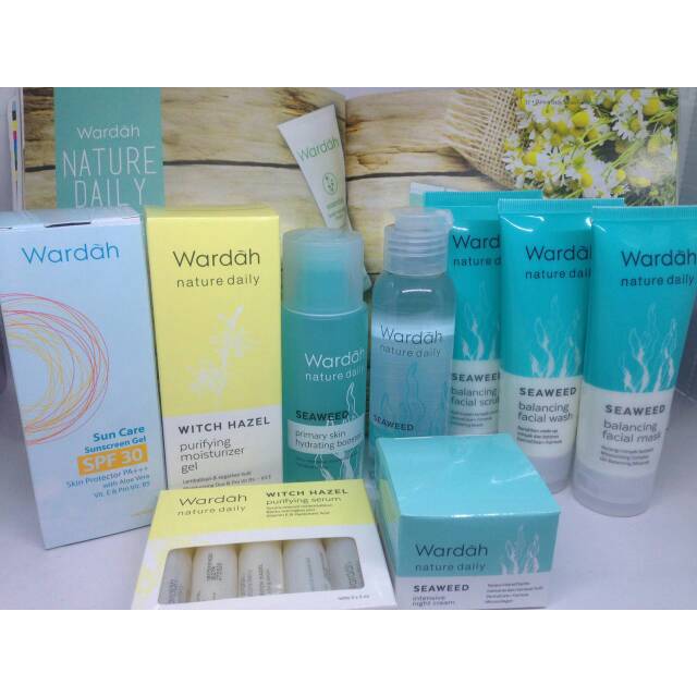 Terlaris Wardah Paket Nature Daily For Oily Skin Shopee Indonesia