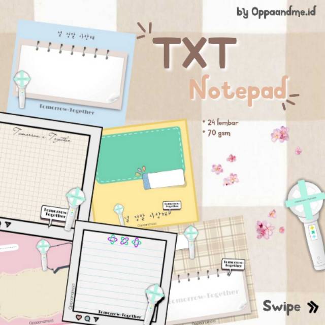 

Mariaarts - Txt notepad memopad memo notes jurnal notebook agenda aesthetic buku catatan