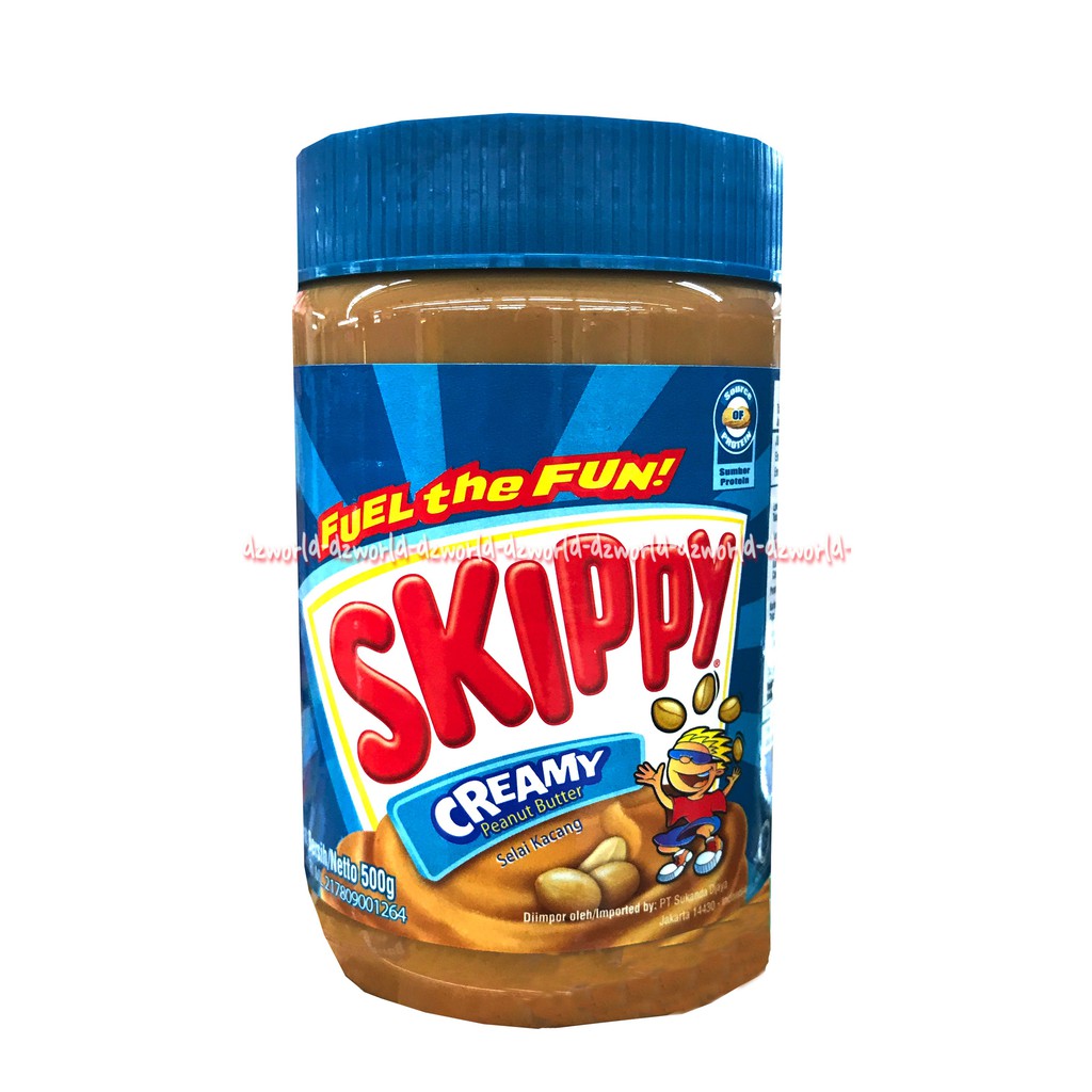 Skippy Creamy Selai Kacang 500gr Peanut Butter Cocok Untuk Roti Kue Skipy Skipi Jar