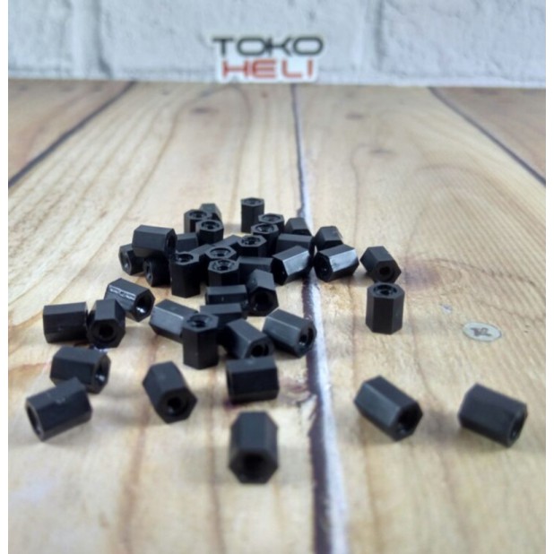 

Sale M2x5mm Black Nylon Hex Nut Spacer Standoff Female Hexagon HELI shopee