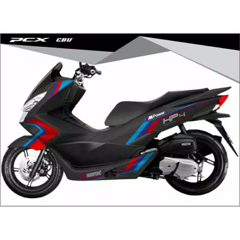 Decal pcx old cbu full body Striping motor pcx 150 full variasi motif grafis Sticker motor pcx 150