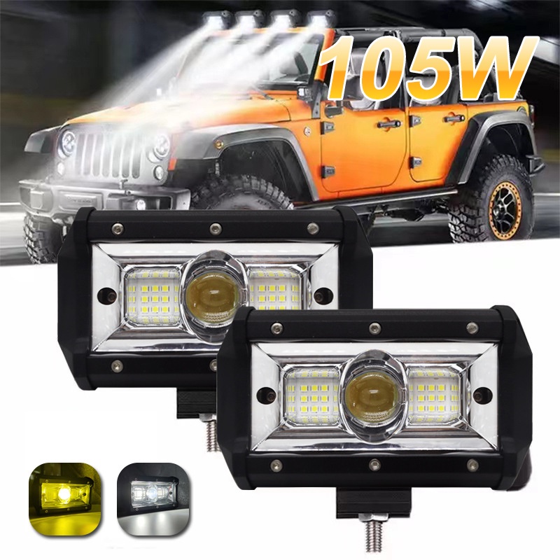 Lampu Kerja Led Super Untuk Mobil Jeep Terang 5 105w Truk Suv Atv Traktor Kapal Motor