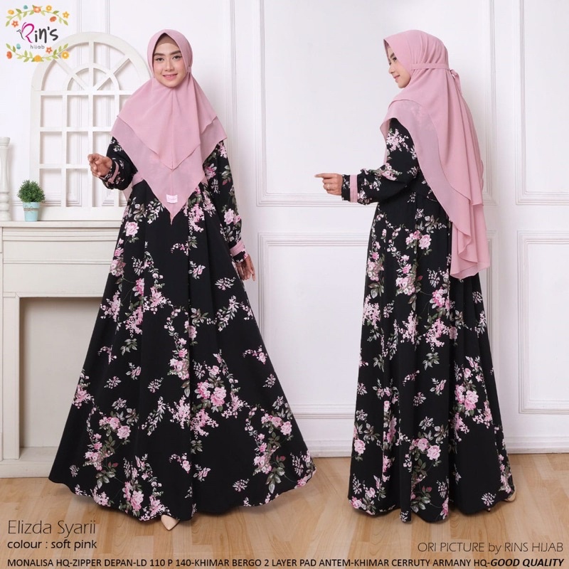 ANGGRAINI ~ RINS ~ ELIZDA SYARI OIGINAL PRODUCT BY RINS ~ GAMIS SYARI ~ SETELAN GAMIS DAN HIJAB ~ HI
