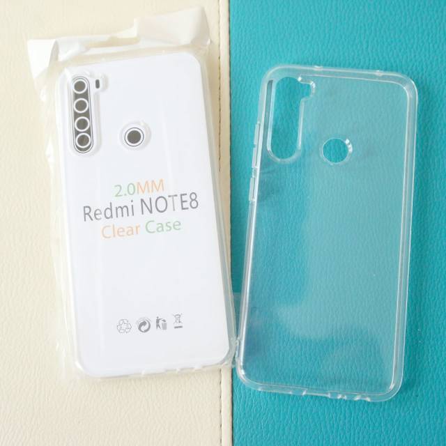 silikon case xiaomi redmi note8  2.0 mm soft case bening clear TPU jelly silicon silikon back note 8