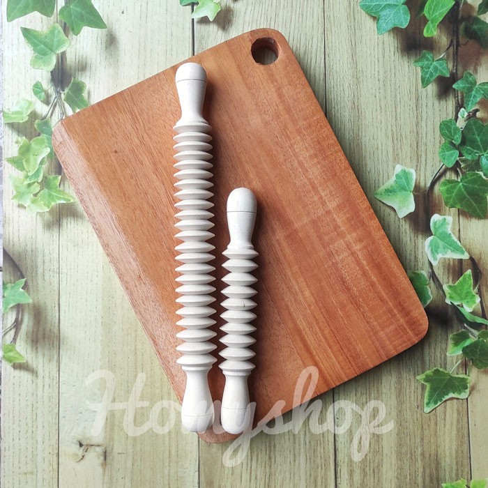 Rolling Pin Penggiling Adonan Kue Nastar 20cm-30cm Rol Kayu Penggilas Gilingan Adonan Kue