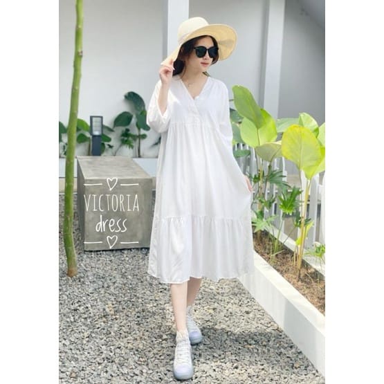 VICTORIA HOME DRESS  // DRESS KIMONO KANZIA DRESS BAHAN KATUN RAYON