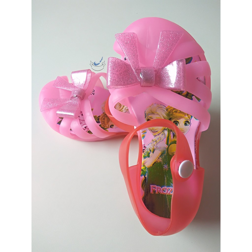 Sepatu Karet Anak Wanita Cewek Led Nyala Perempuan Keren