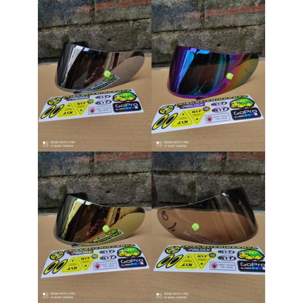 [COD] Distributor Kaca Flat - KYT R10 RC7 K2RIDER Iridium Silver - Blue - Gold - Darksmoke - BENING