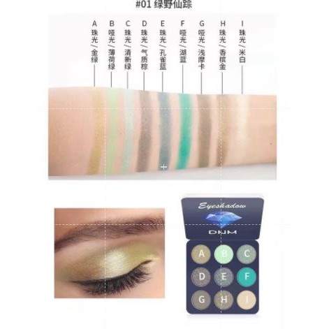 DNM Eyeshadow Palette 9 Warna Diamond New