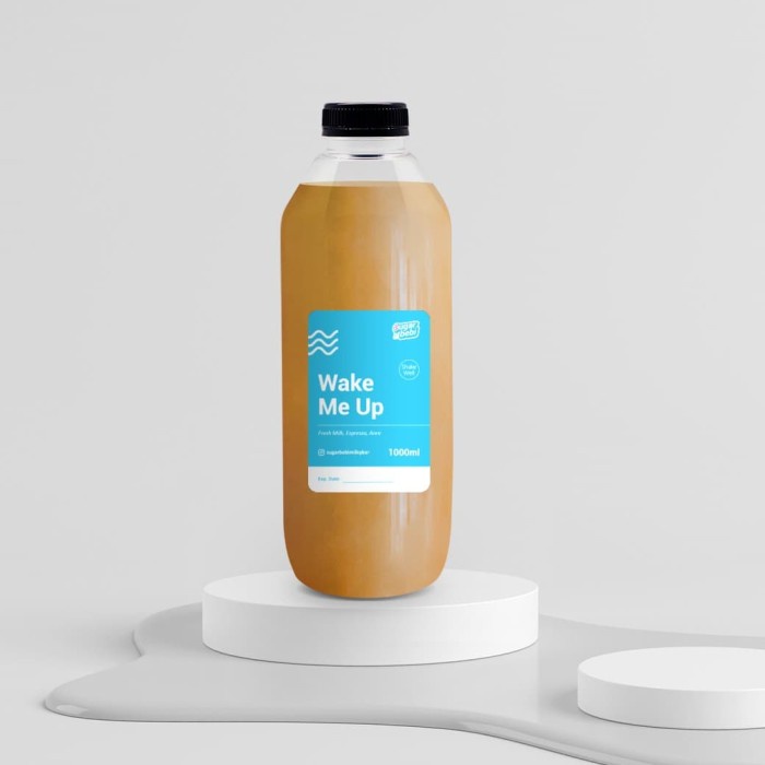 

(BISA COD) Kopi Susu 1 Liter Wake Me Up - Fresh Milk , Espresso, Aren - SugarBebi