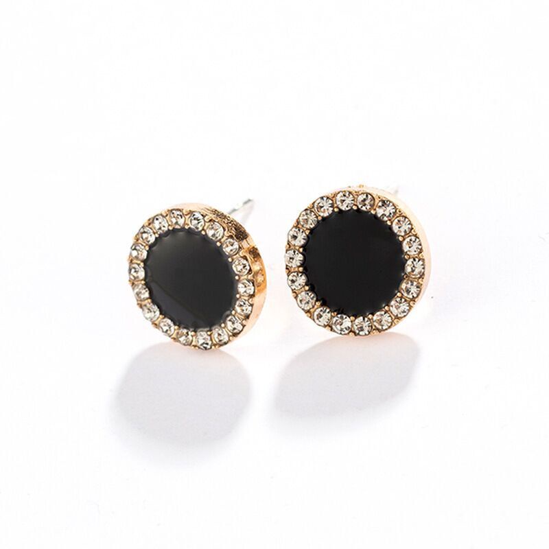 Anting Dot Monochrome Star Love Clover Model Korea