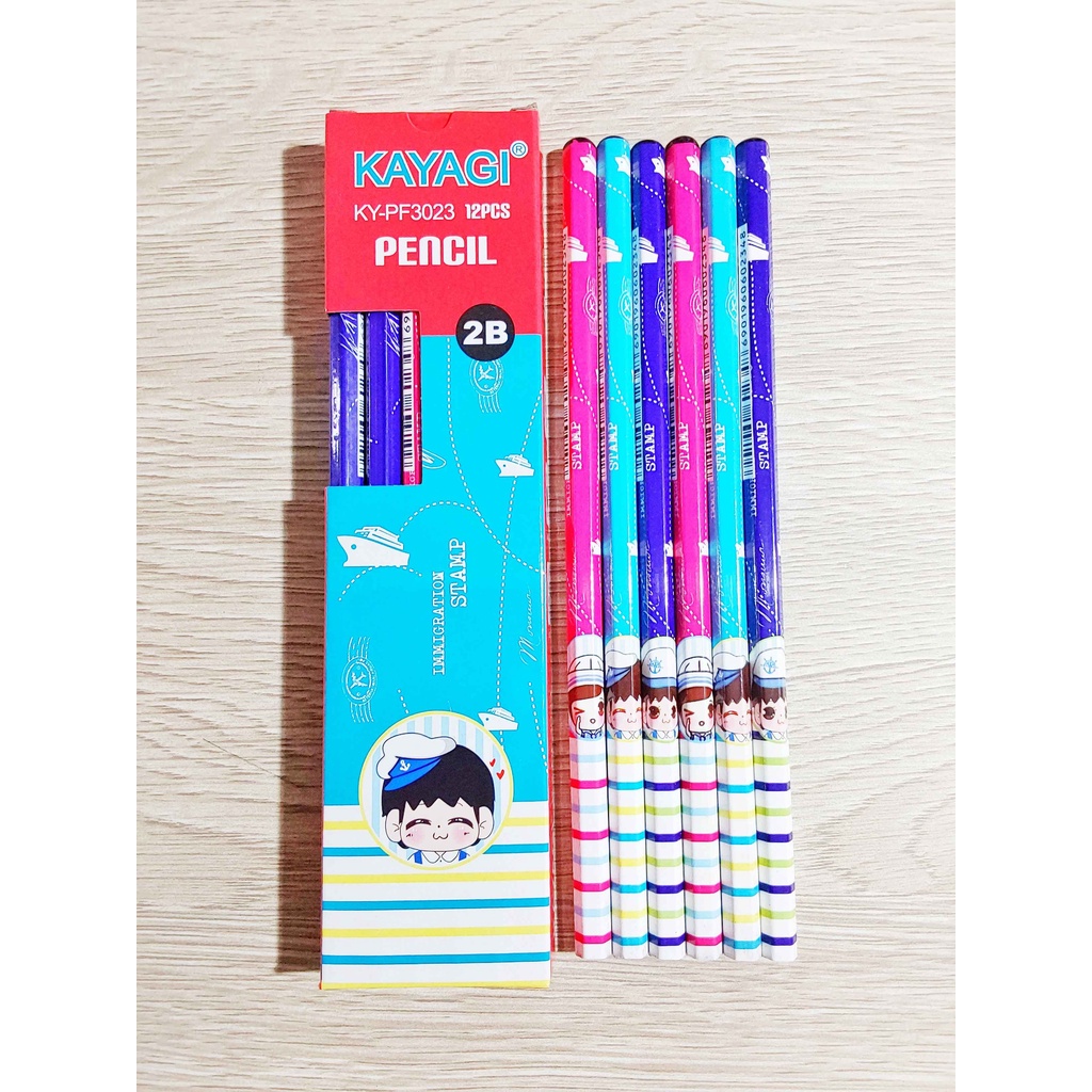 

(PAK) Pensil Kayagi 2B KY-PF3023 / Kayagi Motif / 2B 1 Box 12 Pcs