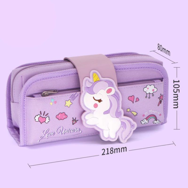 Tempat pensil mirip smiggle kanvas/pencil case