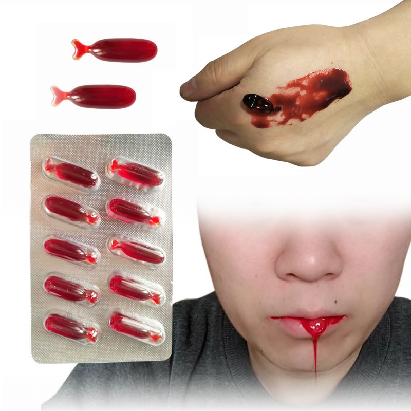 FBP 10 pcs kapsul darah palsu gigit fake blood