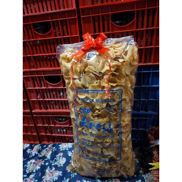 

kerupuk slondok bulat tipis pedas manis 1ball(4kg)