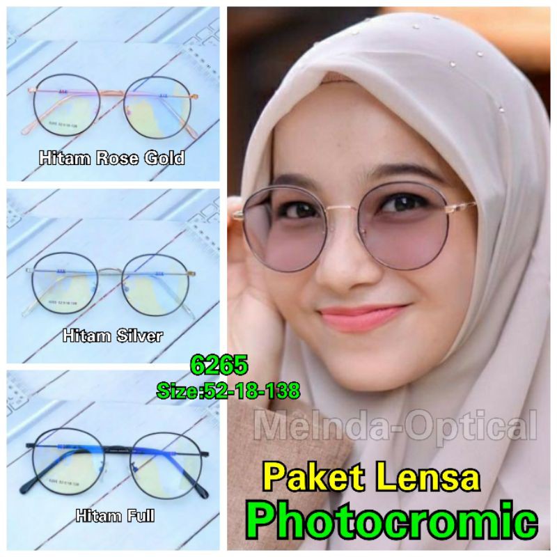 KACAMATA 6265 TERBARU,KACAMATA LENSA PHOTOCROMIC,KACAMATA MINUS ANTIRADIASI,KACAMATA WANITA MURAH