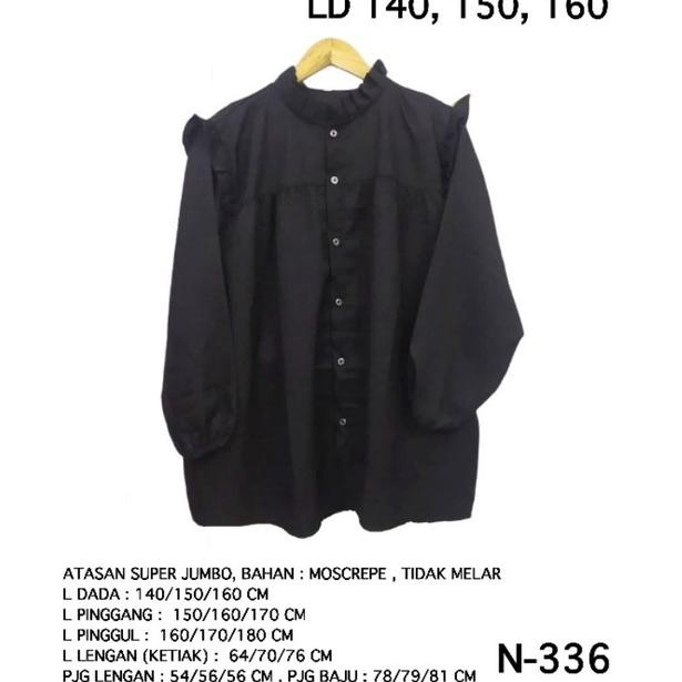 "SON.26Ma22ᴳ" ATASAN BIG SIZE WANITA LD 140, 150, 160 CM