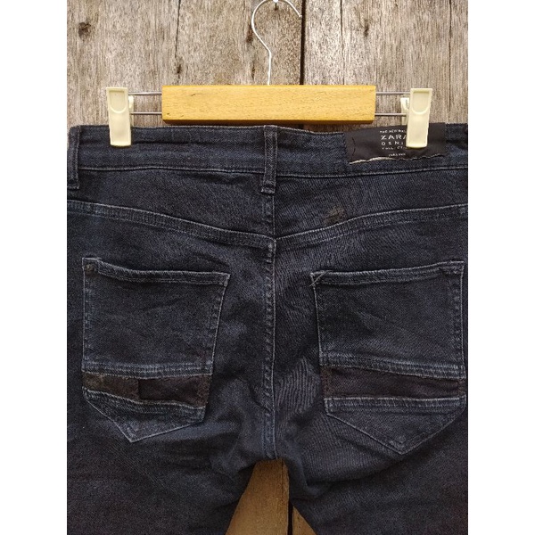 zaraman biker skinny jeans second original