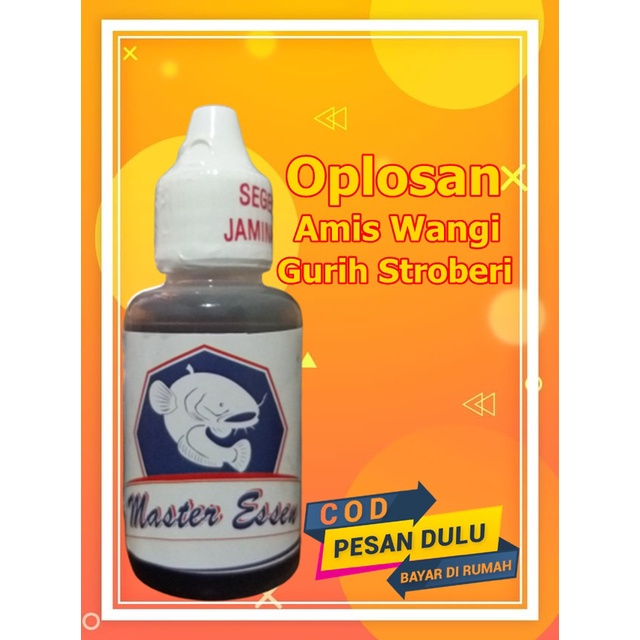 essen oplosan amis wangi gurih strwbtty untuk ikan mass,lele,bawal master essen