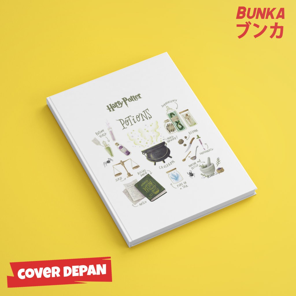 

Notebook Hardcover Harry Potter Doodle Potions Ukuran A5 Buku Tulis Catatan Note Agenda Planner Jurnal Note Book Gift Couple