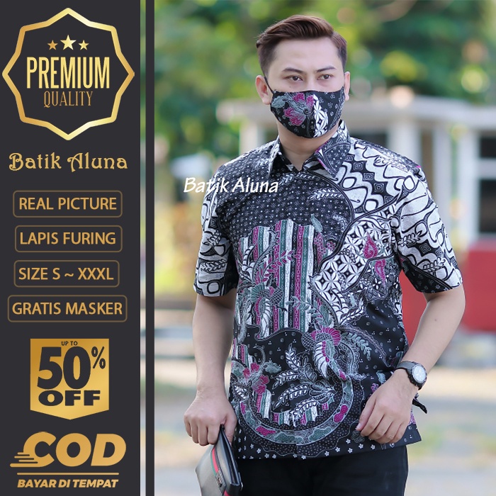 BATIK PRIA LENGAN PENDEK MEWAH PREMIUM ALUNA PRABUSENO SHANGHAI KERIS KEMEJA BATIK ACARA NIKAHAN KEREN ALISAN POLO UKURAN JUMBO COCOK UNTUK PESTA KONDANGAN RESMI FORMAL KANTOR LAMARAN MENSBATIK BIG SIZE 100% ORIGINAL TERBARU COWOK MODERN 02