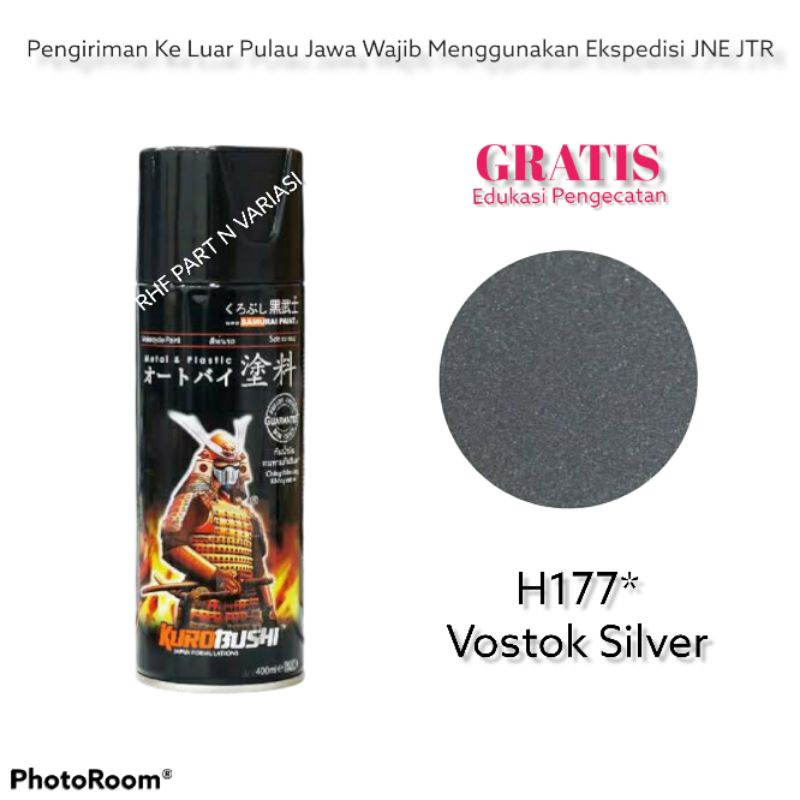 CAT SEMPROT SAMURAI PAINT VOSTOK SILVER H177 / PILOX ABU MONYET
