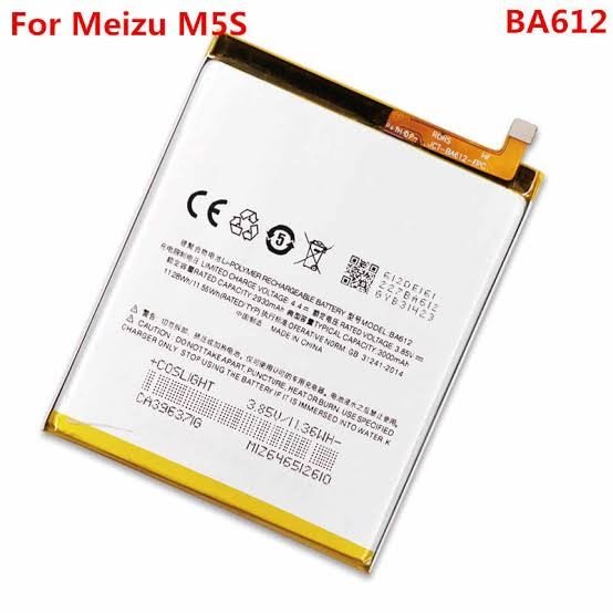 Battery Batere Batre Baterai Meizu M5s BA612