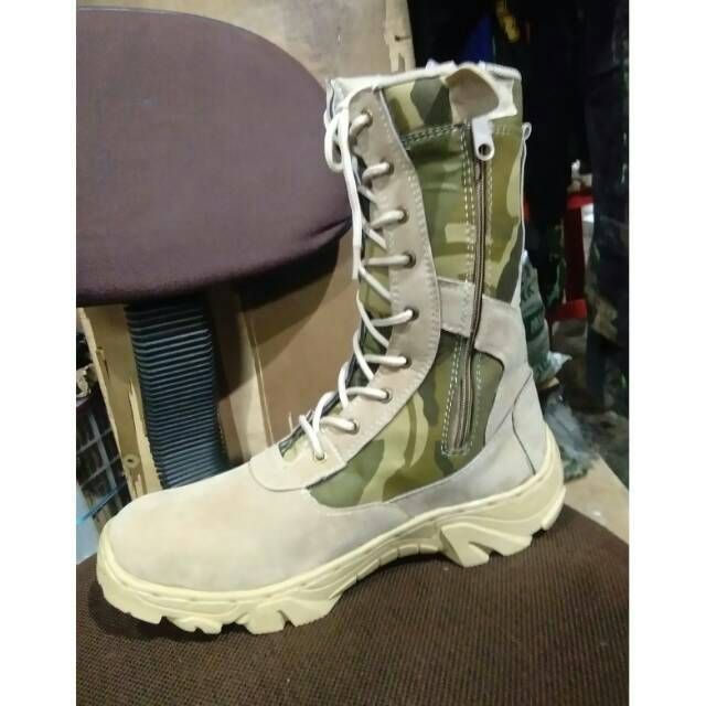 Sepatu PDL TNI Loreng Gurun Lebanon/ Sepatu PDL TNI Tactical
