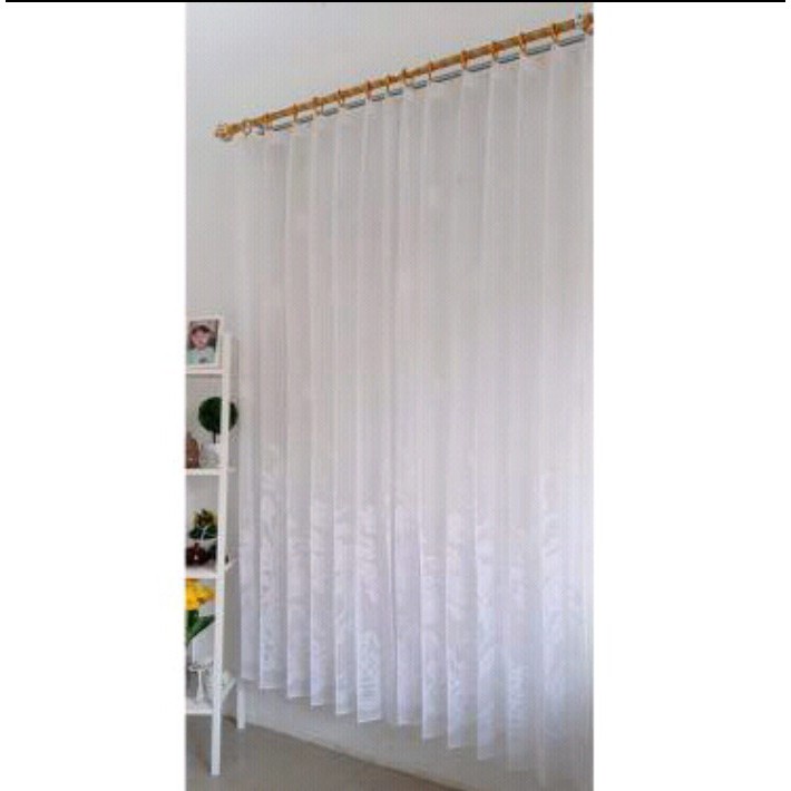 GORDEN VITRASE POLOS MOTIF BUNGA ORIGINAL UK 100X200 200X200