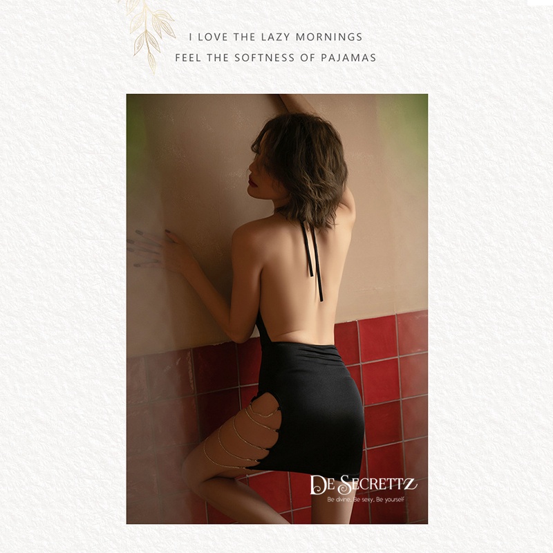 DeSecrettz JOLENE Baju Tidur Wanita Dewasa Sexy Includes Lingerie Sexy &amp; G String, Baju Haram Sexy, Baju Tidur Sexy, Baju Dinas Malam Hari