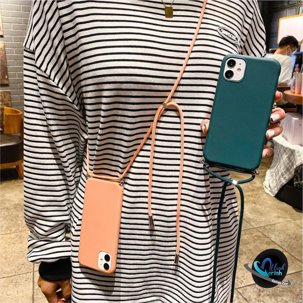 SOFTCASE SLINGCASE TALI LANYARD CANDY SAMSUNG M51 A12 A02S MM2448