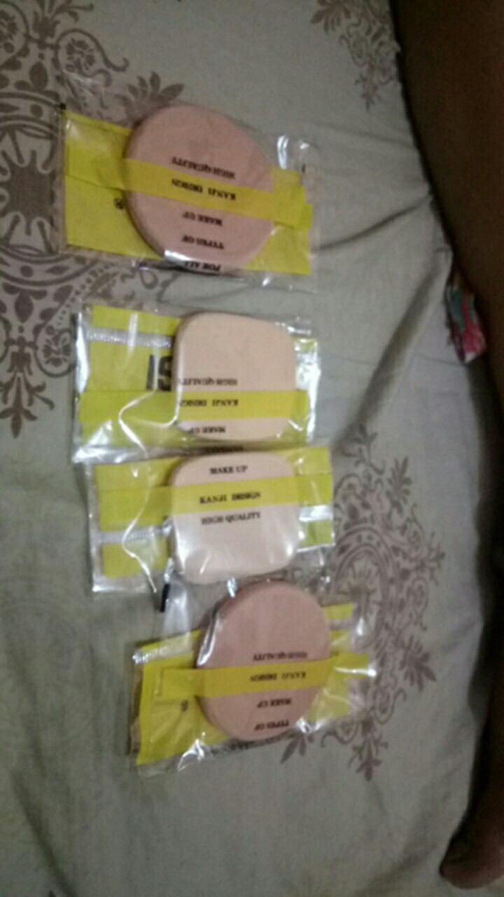 Rembuk / Powder Puff Spons A-kasi Bulat / Persegi