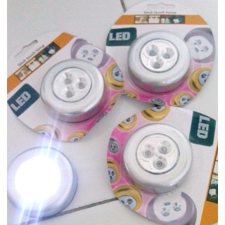 Lampu Tempel Emergency LED / Stick N Click Bulat / Stick Touch Lamp