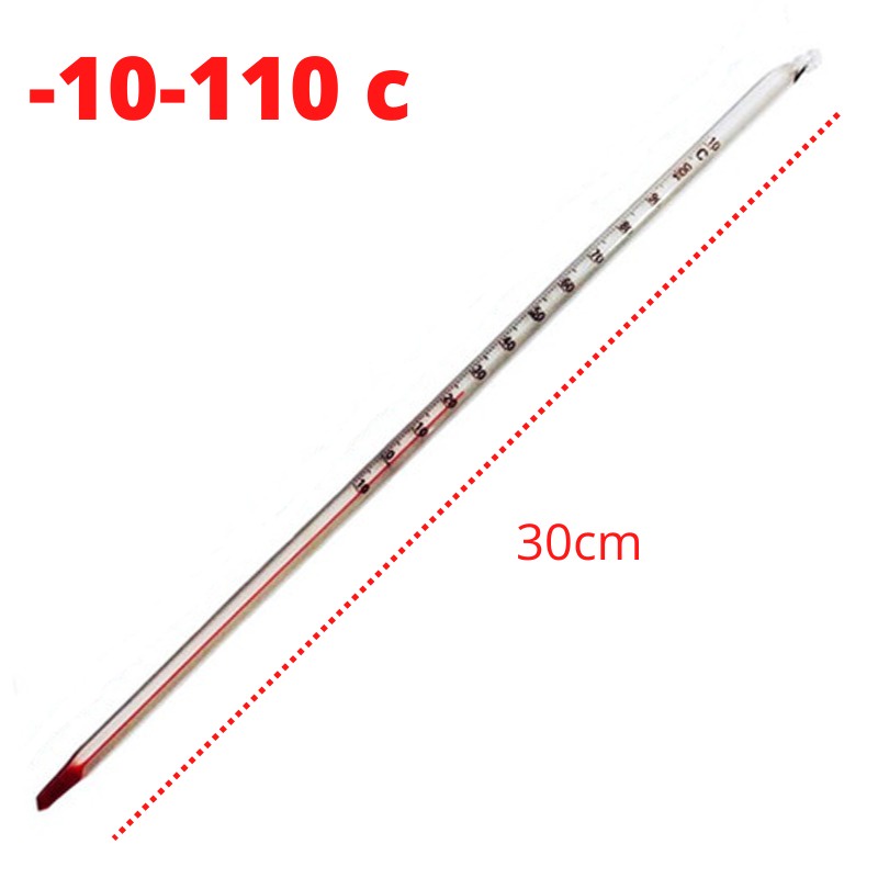 Termometer Stick Batang Alkohol Laboratorium Praktek Suhu  / Thermometer alcohol temperature -10 sampai 110