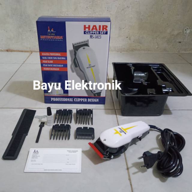 Alat Cukur Rambut Listrik Mitsuyama MS-5023 Professional Hair Clipper Set /Mesin Cukur Rambut