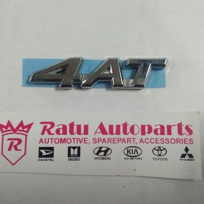 emblem / hiasan / logo  Tulisan 4AT automatic Toyota avanza kijang