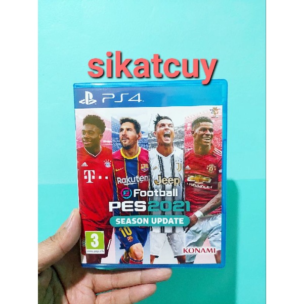 BD KASET CD BEKAS SECOND PS4 PES 2021 ORI ORIGINAL